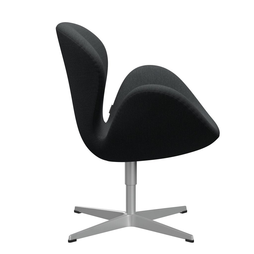 Fritz Hansen Swan Lounge Chair, Silver Grey/Fiord tmavě šedá vícebarevná