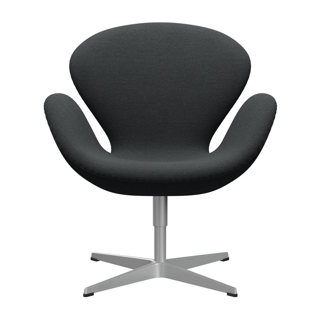 Fritz Hansen Swan Lounge Chair, Silver Grey/Fiord Dark Grey Multicoloured