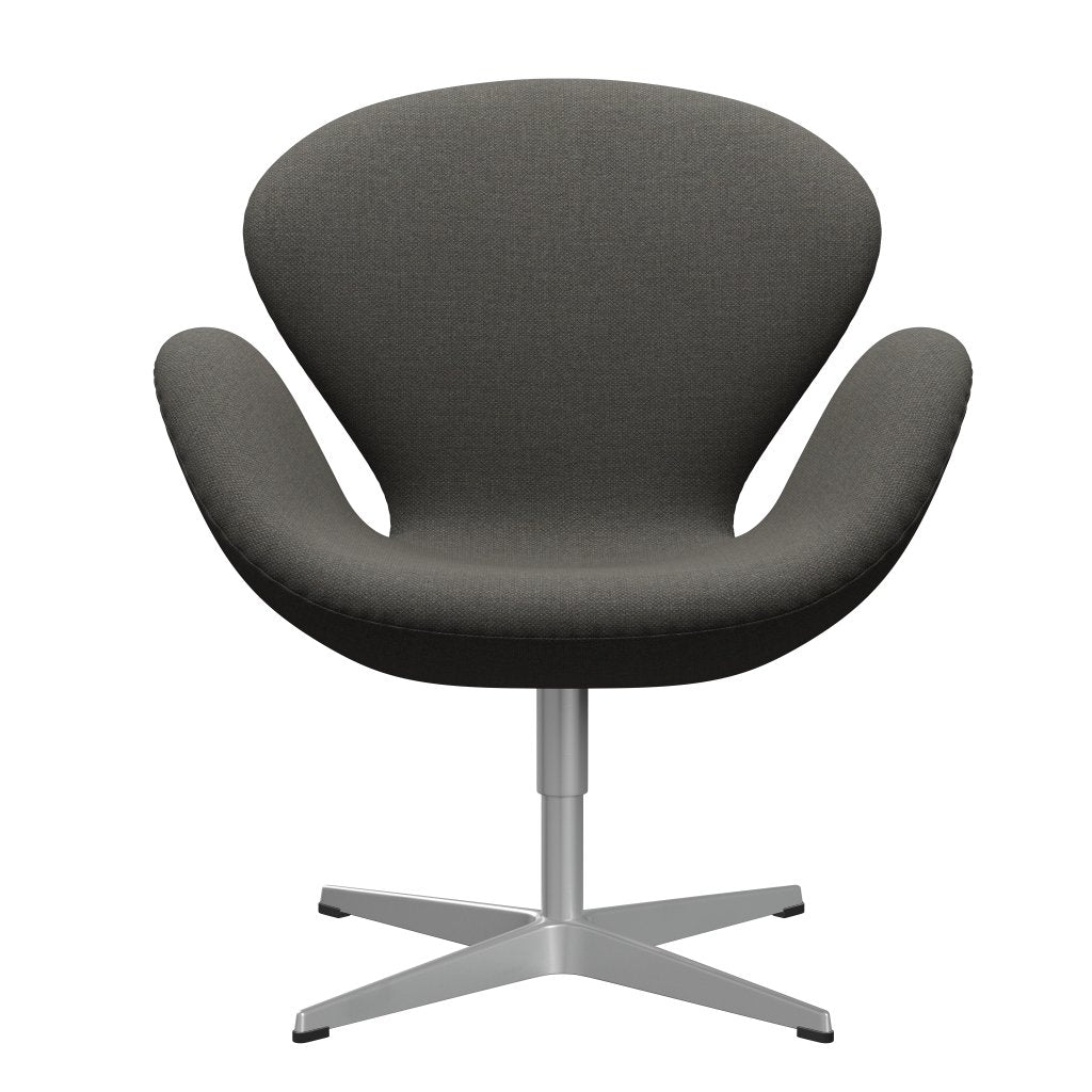 Fritz Hansen Swan Lounge Chair, Silver Grey/Fiord tmavě šedá/kámen