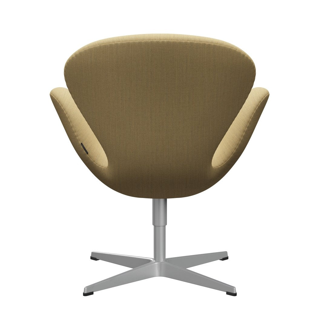 Fritz Hansen Swan Lounge Chair, Silver Grey/Fiord jemná žlutá