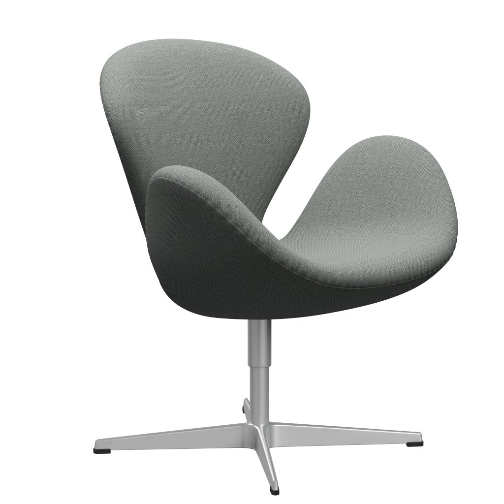 Fritz Hansen Swan Lounge Chair, stříbrná šedá/fiordová středně šedá