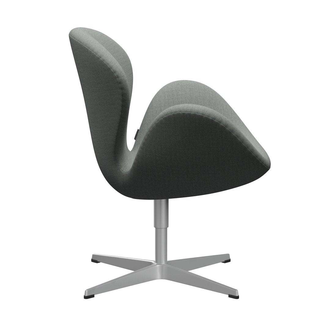 Fritz Hansen Swan Lounge Chair, stříbrná šedá/fiordová středně šedá