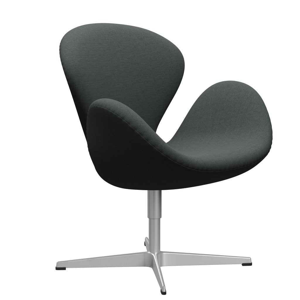 Fritz Hansen Swan Lounge Chair, stříbrná šedá/fiordová středně šedá/tmavě šedá