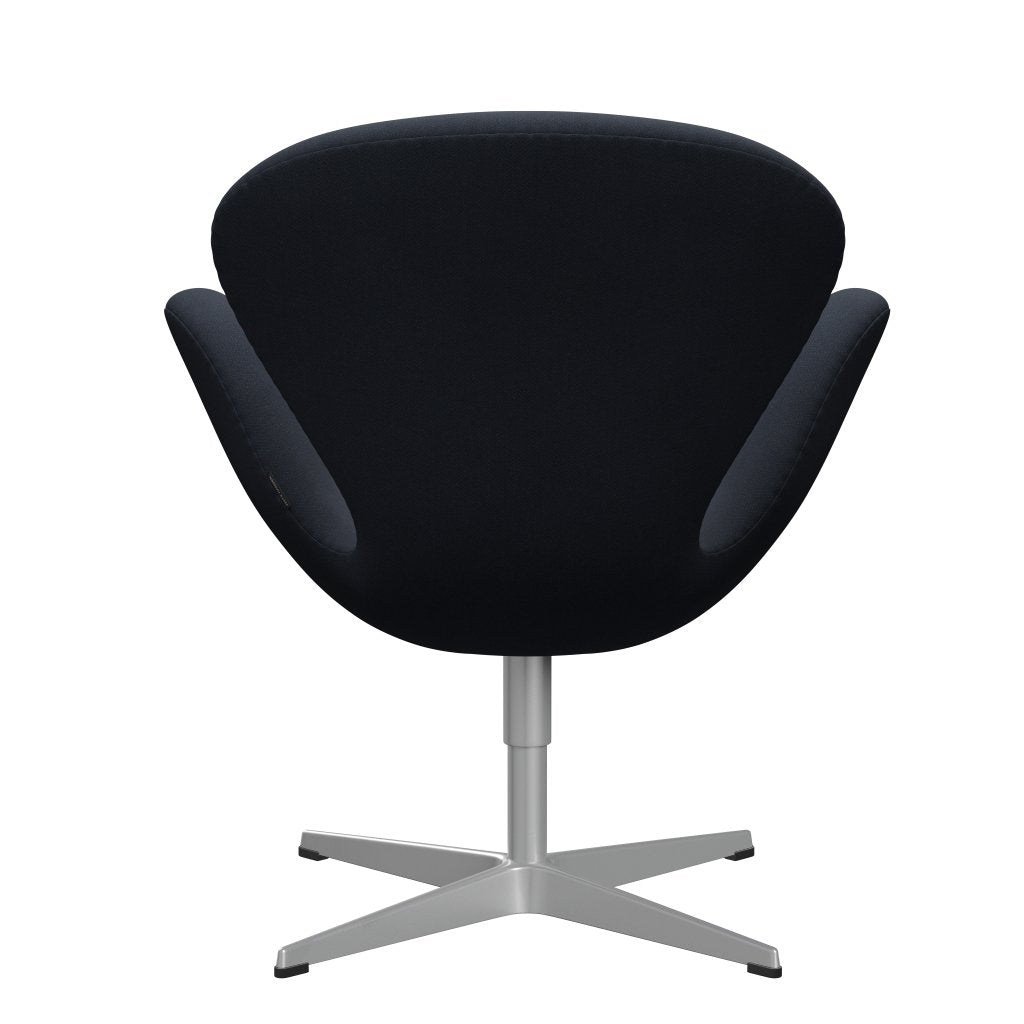 Fritz Hansen Swan Lounge Chair, Silver Grey/Fiord Midnight Blue