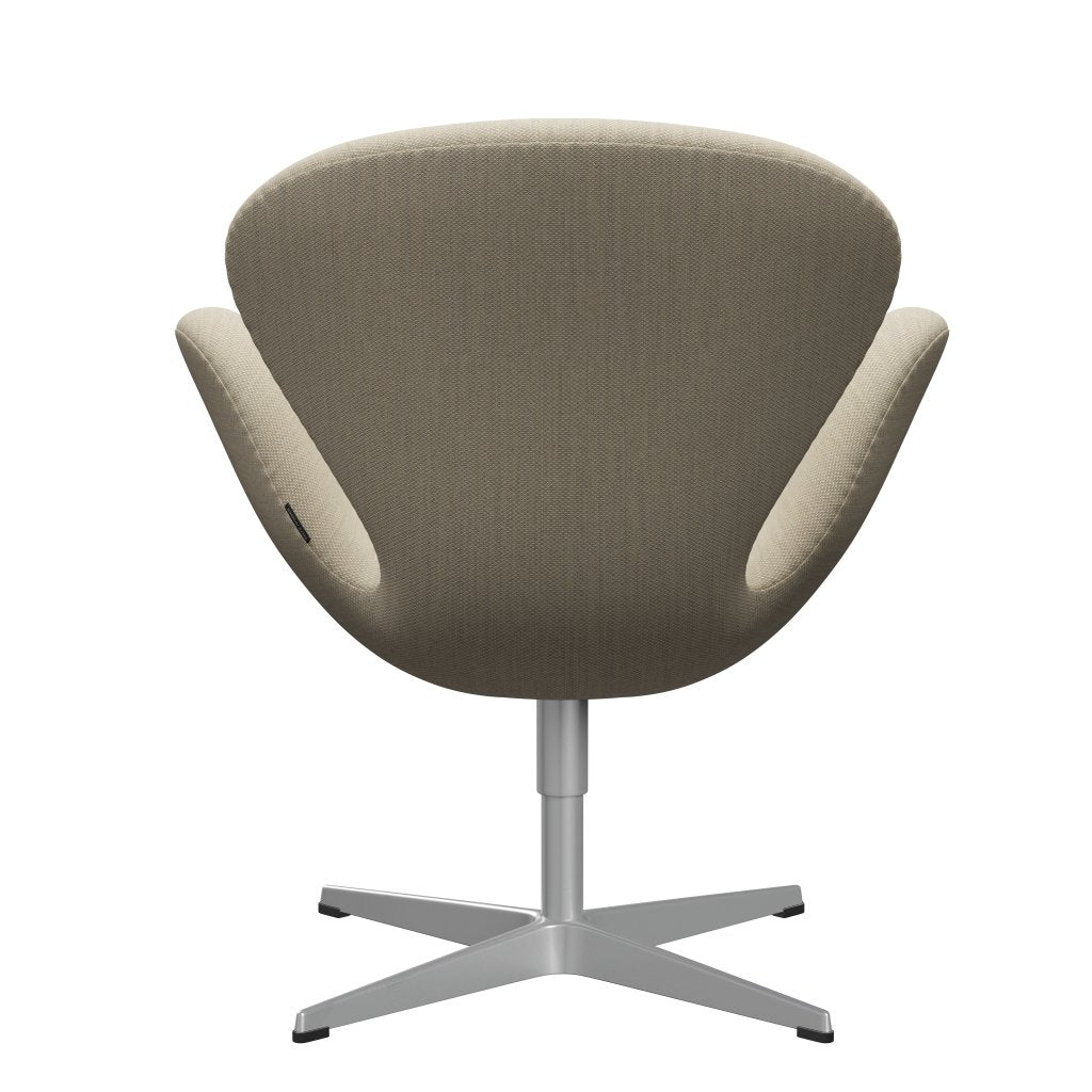 Fritz Hansen Swan Lounge Chair, Silver Grey/Fiord Natural Sand