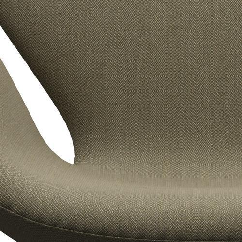 Fritz Hansen Swan Lounge Chair, Silver Grey/Fiord Olive Green/Stone