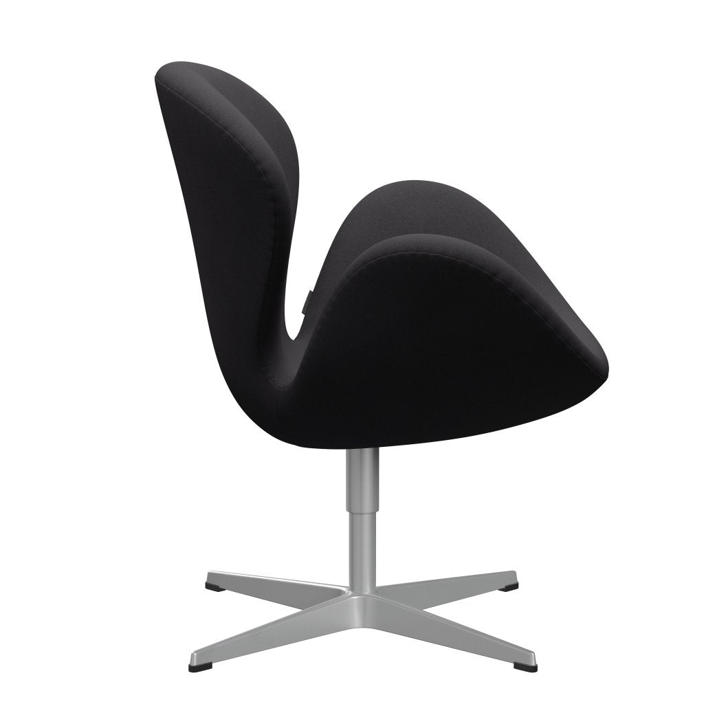 Fritz Hansen Swan Lounge Chair, Silver Grey/Fiord Black