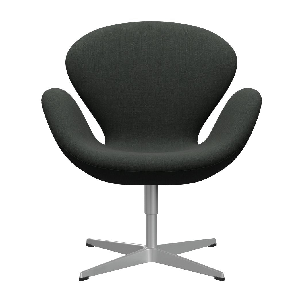 Fritz Hansen Swan Lounge Chair, Silver Grey/Fiord Black Multicoloured