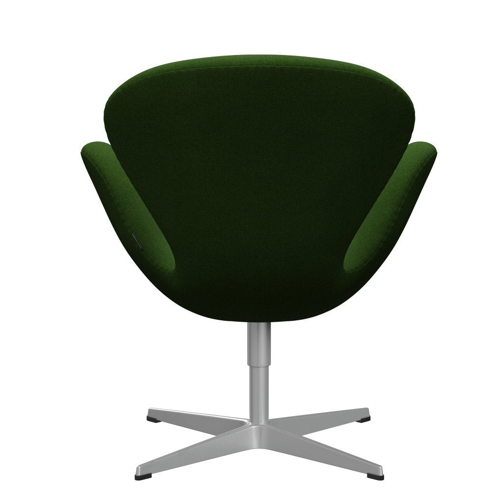 Fritz Hansen Swan Lounge Chair, Silver Grey/Hallingdal Grass Green