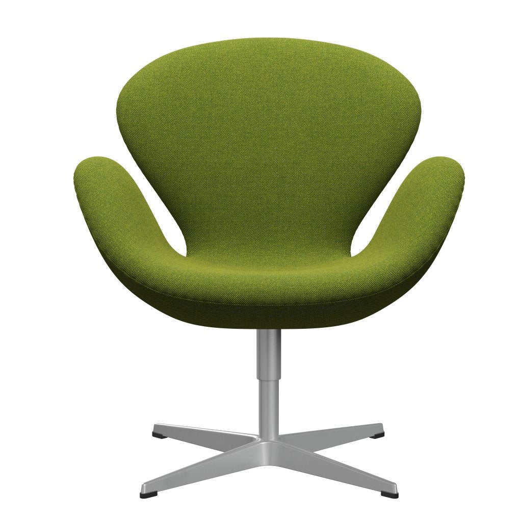 Fritz Hansen Swan Lounge Chair, Silver Grey/Hallingdal Green