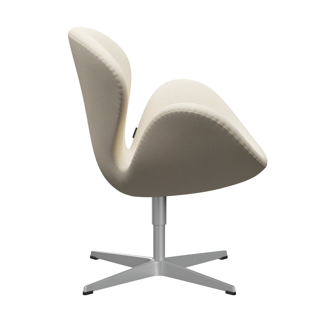 Fritz Hansen Swan Lounge Chair, Silver Grey/Hallingdal Wool White