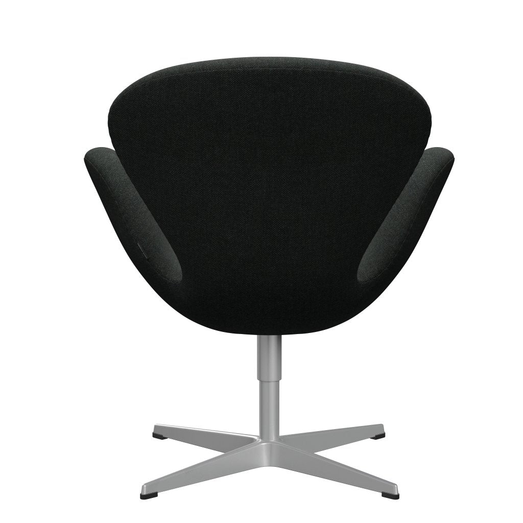 Fritz Hansen Swan Lounge Chair, Silver Grey/Re Wool Black/Natural