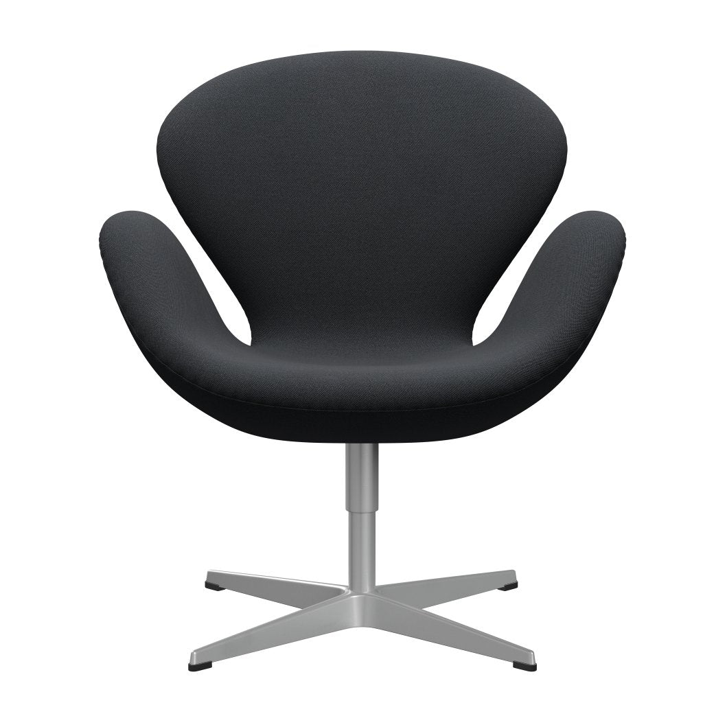 Fritz Hansen Swan Lounge Chair, Silver Grey/Rime Dark Brown/Grey