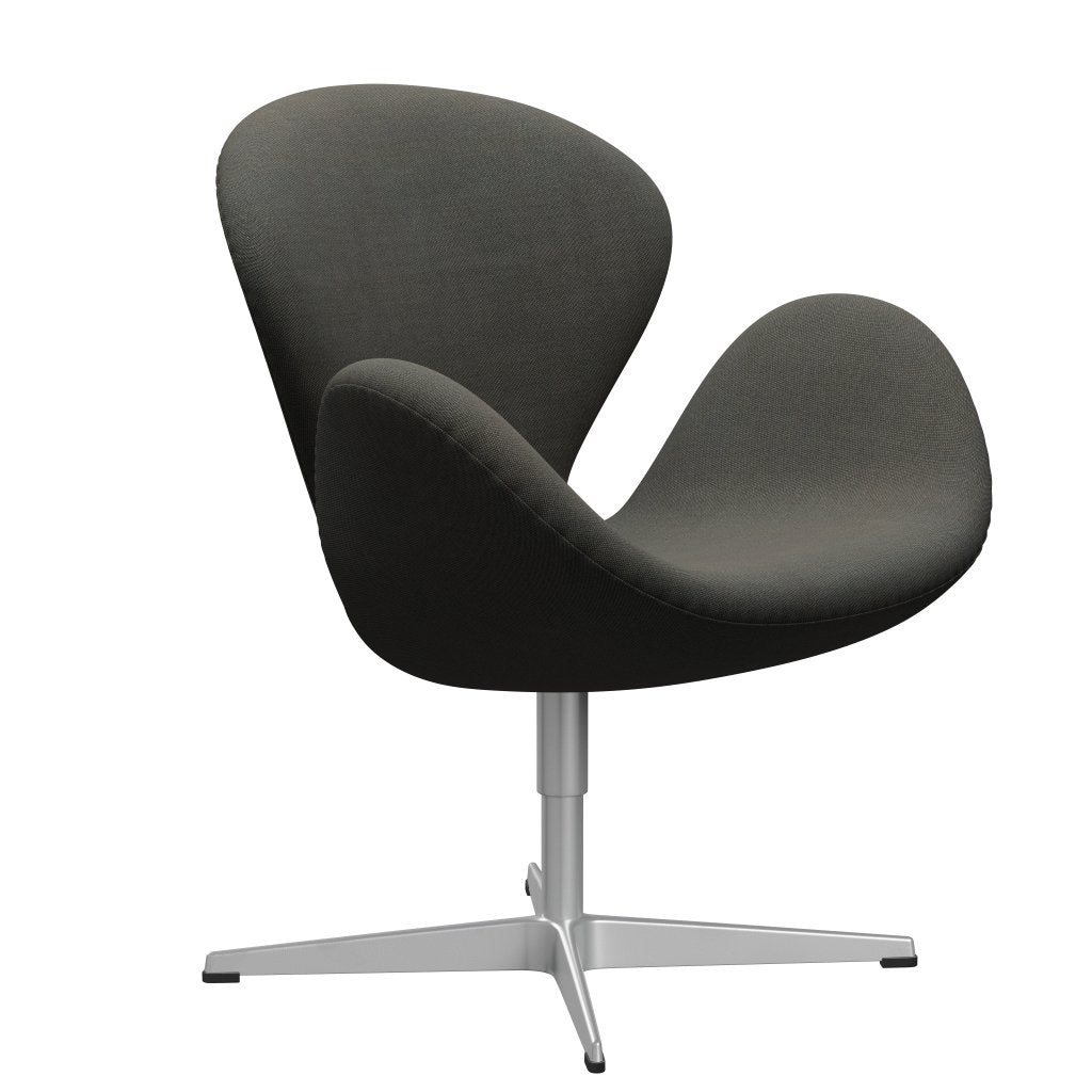 Fritz Hansen Swan Lounge Chair, Silver Grey/Rime Dark Grey/Khaki