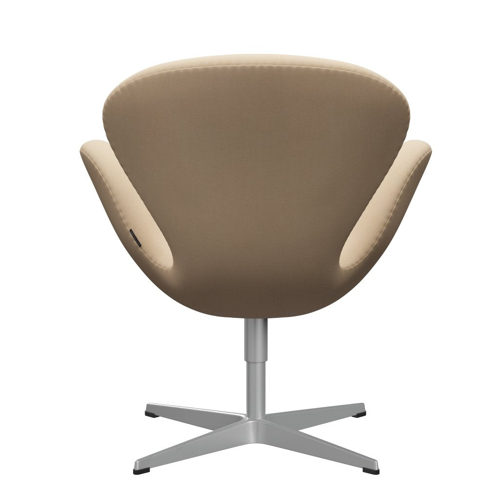 Fritz Hansen Swan Lounge Chair, stříbrná šedá/rime vlna bílá