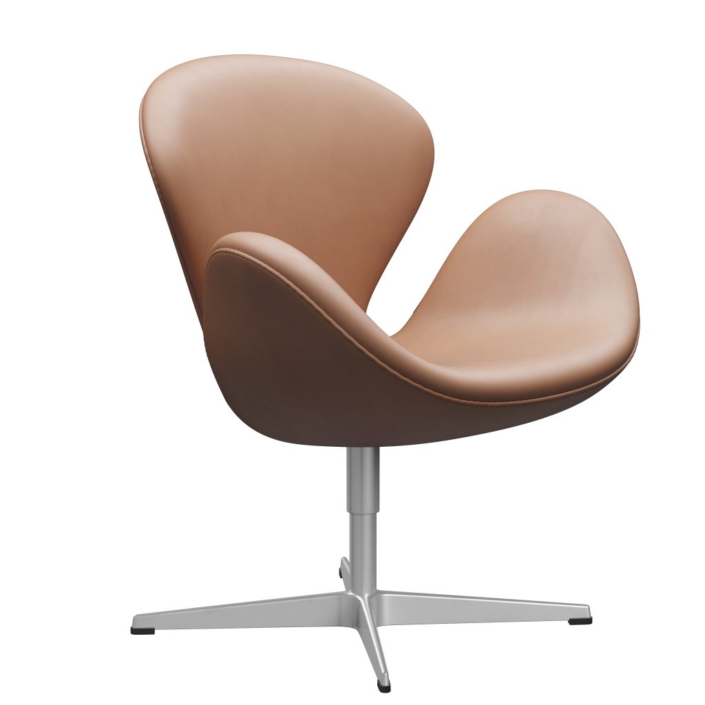 Fritz Hansen Swan Lounge Chair, stříbrná šedá/rustikální rustikální rustikální