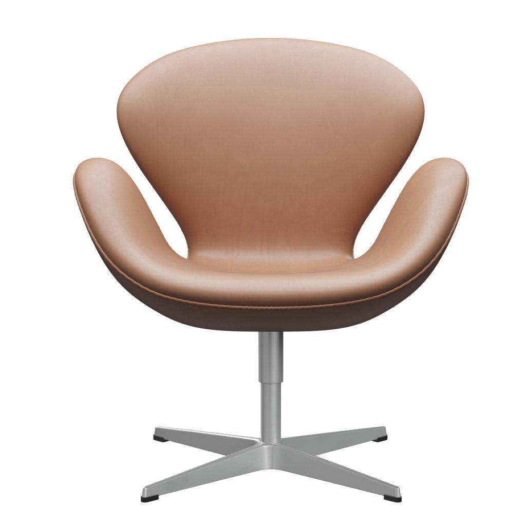 Fritz Hansen Swan Lounge Chair, stříbrná šedá/rustikální rustikální rustikální