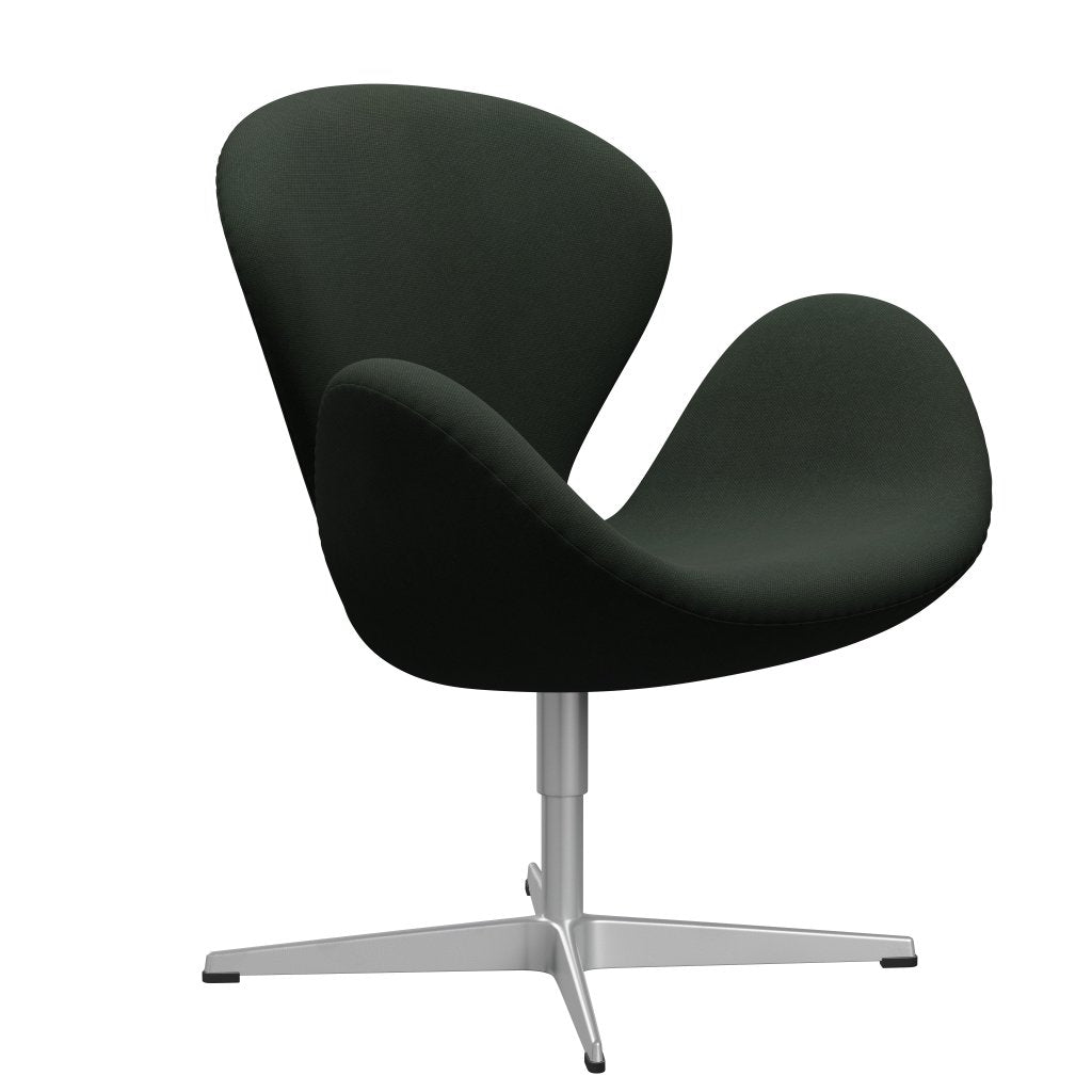 Fritz Hansen Swan Lounge Chair, Silver Grey/Steelcut Dark Army Green