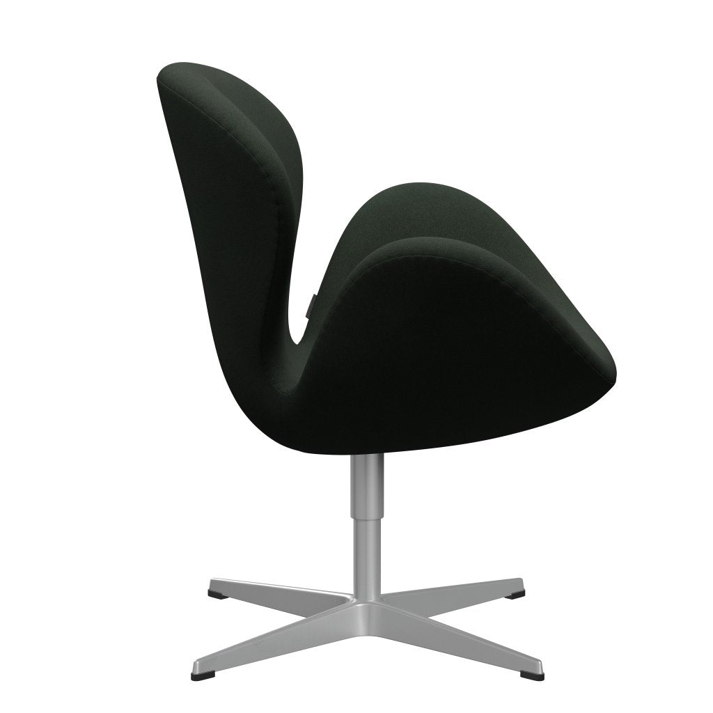 Fritz Hansen Swan Lounge Chair, Silver Grey/Steelcut Dark Army Green