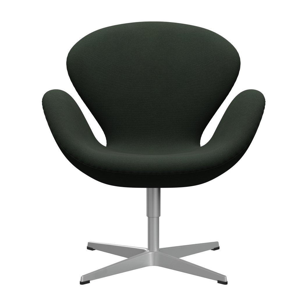 Fritz Hansen Swan Lounge Chair, Silver Grey/Steelcut Dark Army Green