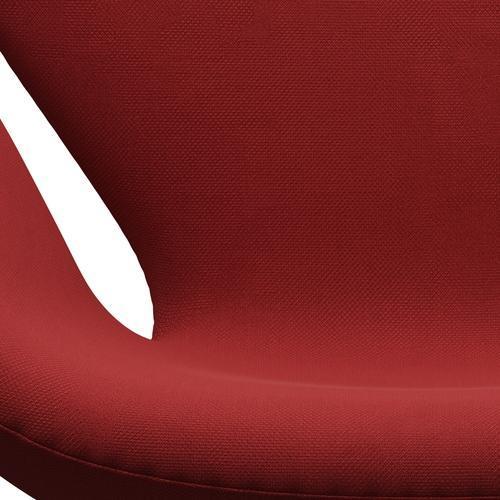 Fritz Hansen Swan Lounge Chair, stříbrná šedá/ocelářská červená