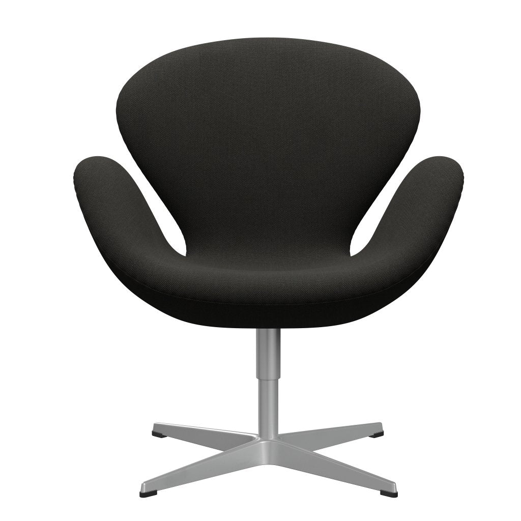 Fritz Hansen Swan Lounge Chair, Silver Grey/Steelcut trio tmavě hnědé