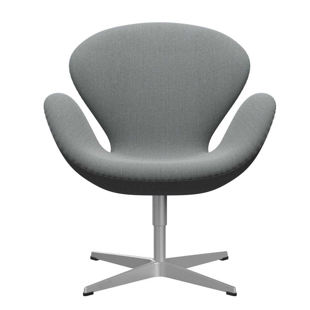 Fritz Hansen Swan Lounge Chair, Silver Grey/Steelcut Trio Grey