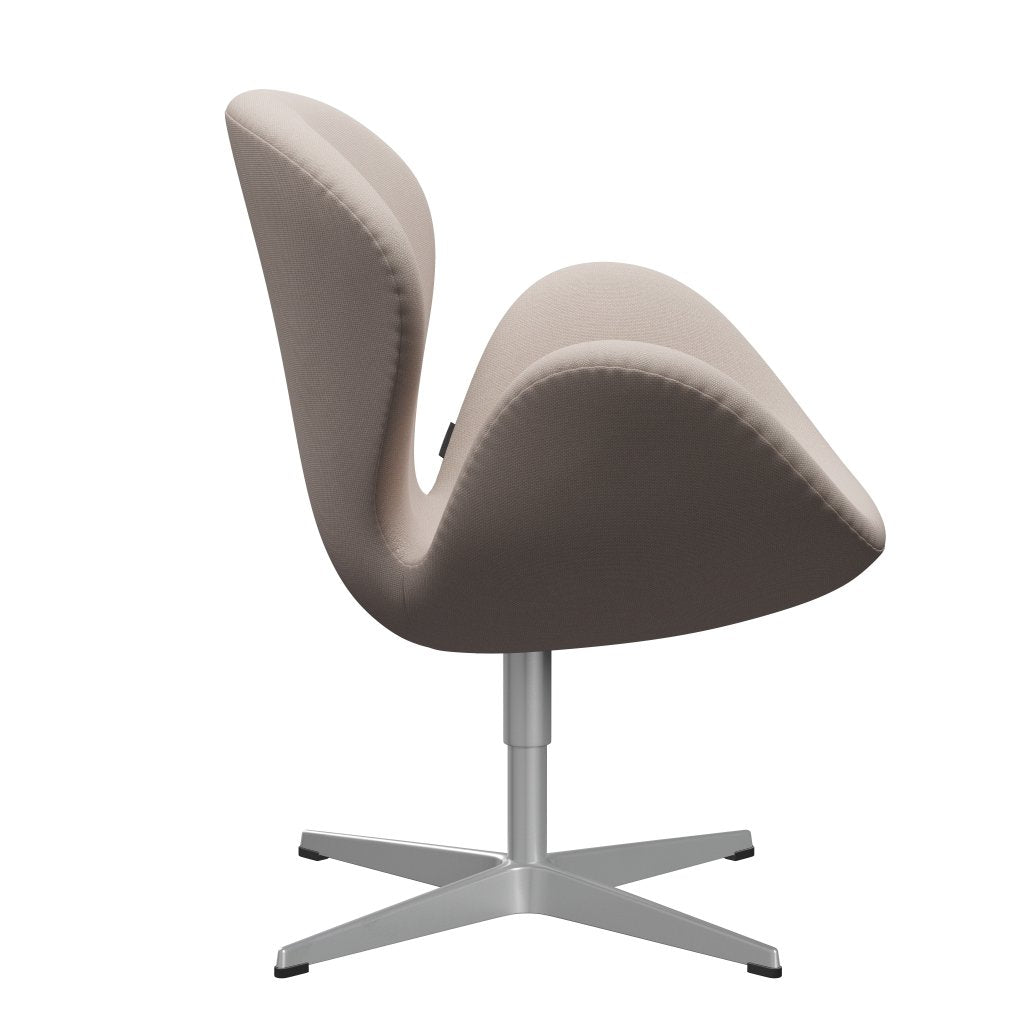 Fritz Hansen Swan Lounge Chair, Silver Grey/Steelcut trio Light Beige