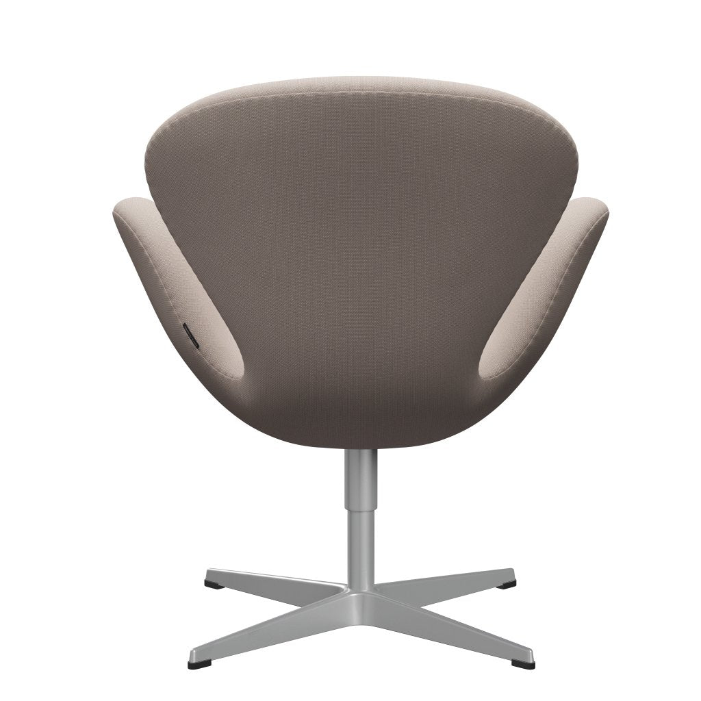 Fritz Hansen Swan Lounge Chair, Silver Grey/Steelcut trio Light Beige