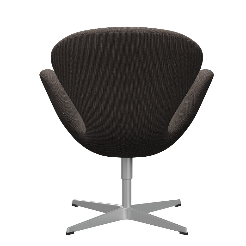 Fritz Hansen Swan Lounge Chair, Silver Grey/Steelcut trio červená/světle hnědá