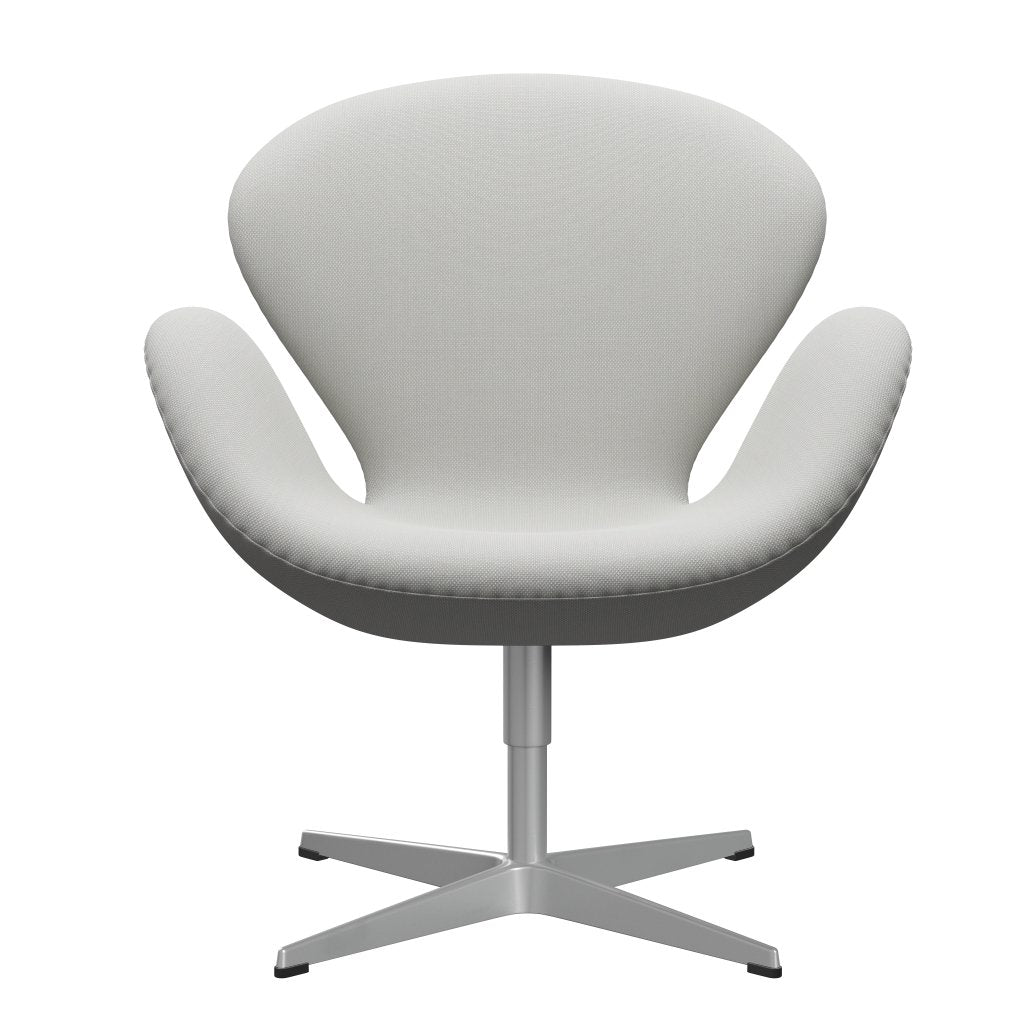 Fritz Hansen Swan Lounge Chair, Silver Grey/Steelcut Trio Delicate Mint Green