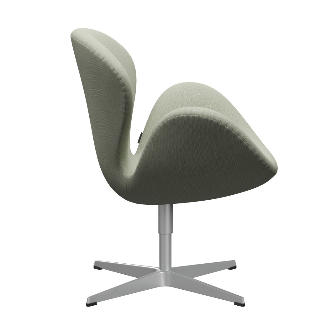 Fritz Hansen Swan Lounge Chair, Silver Grey/Steelcut tyrkysové světlo