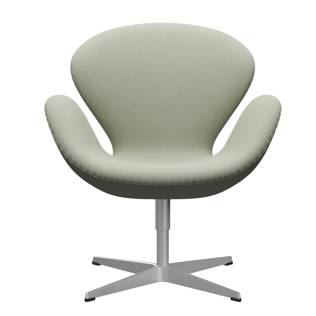 Fritz Hansen Swan Lounge Chair, Silver Grey/Steelcut Turquoise Light