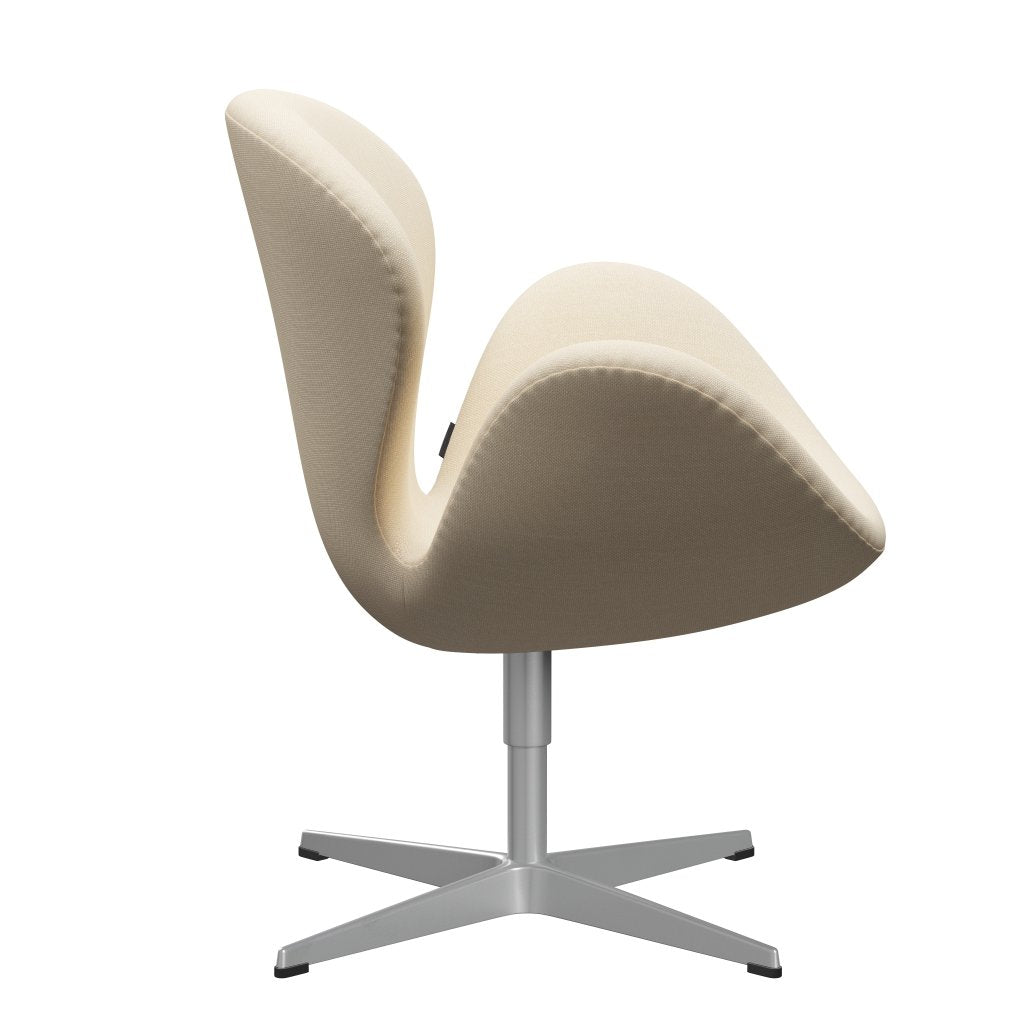 Fritz Hansen Swan Lounge Chair, Silver Grey/Steelcut White