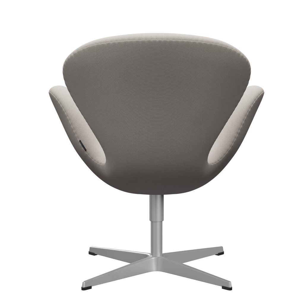 Fritz Hansen Swan Lounge Chair, stříbrná šedá/ocelářská vlna bílá