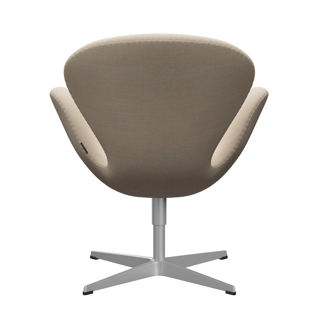 Fritz Hansen Swan Lounge Chair, Silver Grey/Sunniva crème/písek