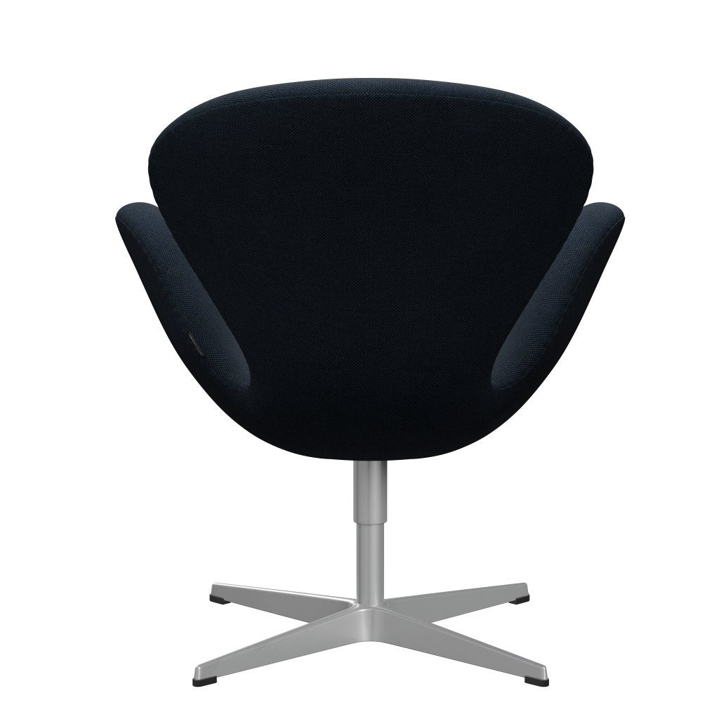 Fritz Hansen Swan Lounge Chair, Silver Grey/Sunniva Dark Blue