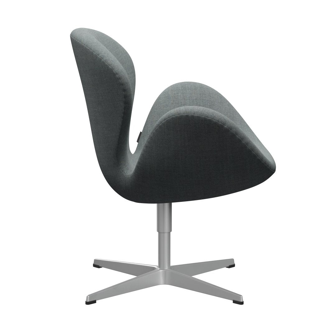 Fritz Hansen Swan Lounge Chair, Silver Grey/Sunniva Grey/Pale Green