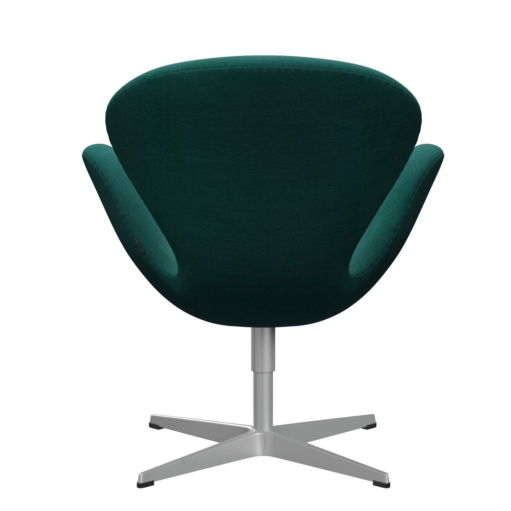 Fritz Hansen Swan Lounge Chair, Silver Grey/Sunniva Green