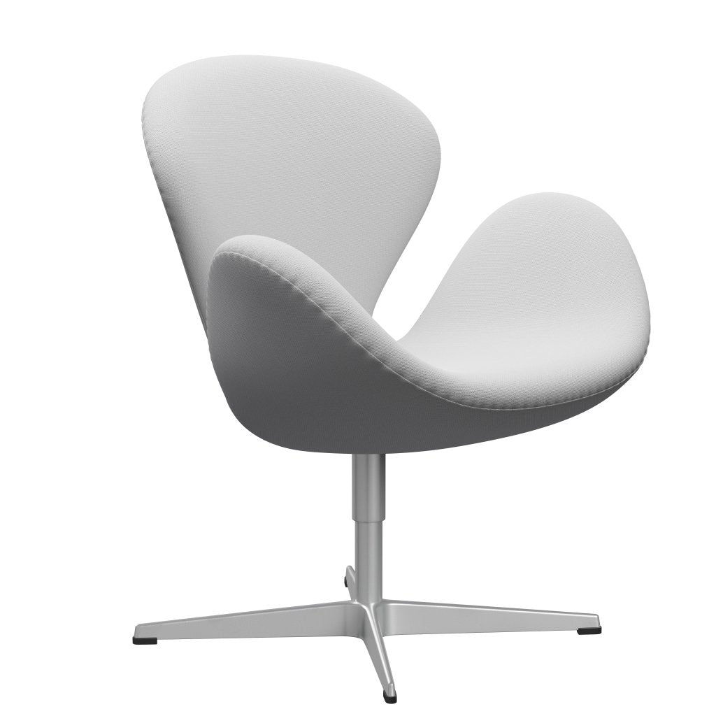 Fritz Hansen Swan Lounge Chair, Silver Grey/Sunniva Canvas Natural