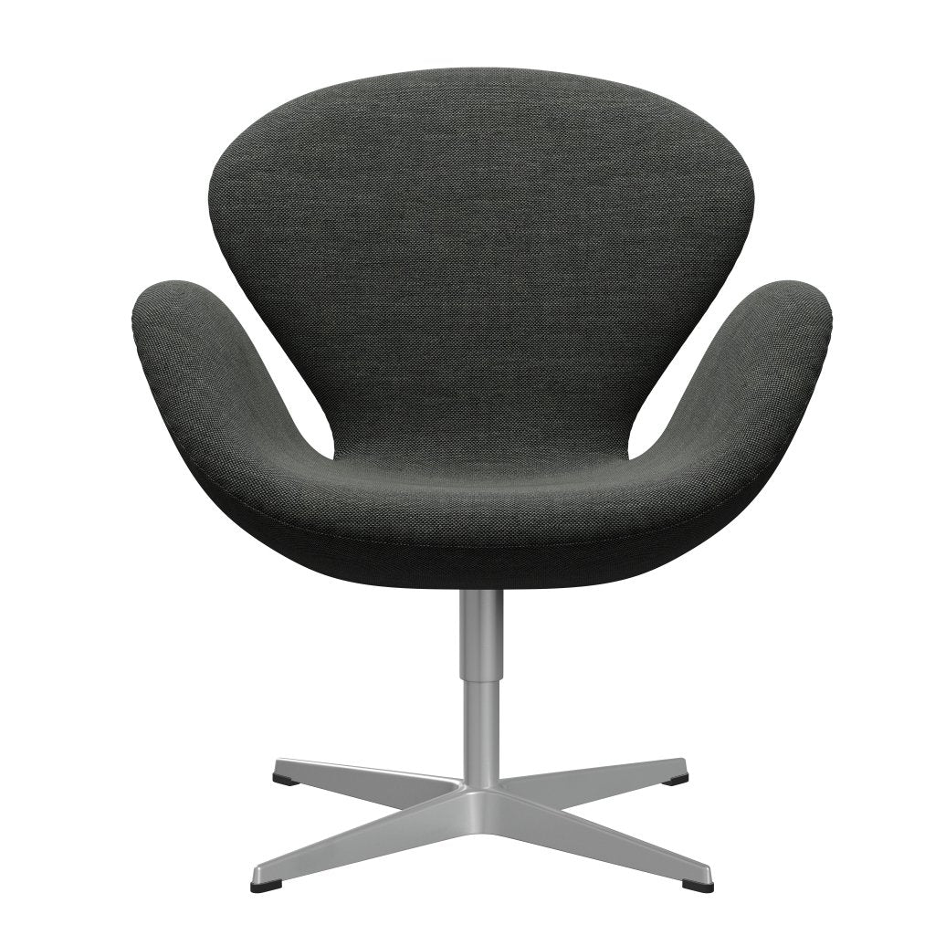 Fritz Hansen Swan Lounge Chair, Silver Grey/Sunniva světle šedá/tmavě šedá