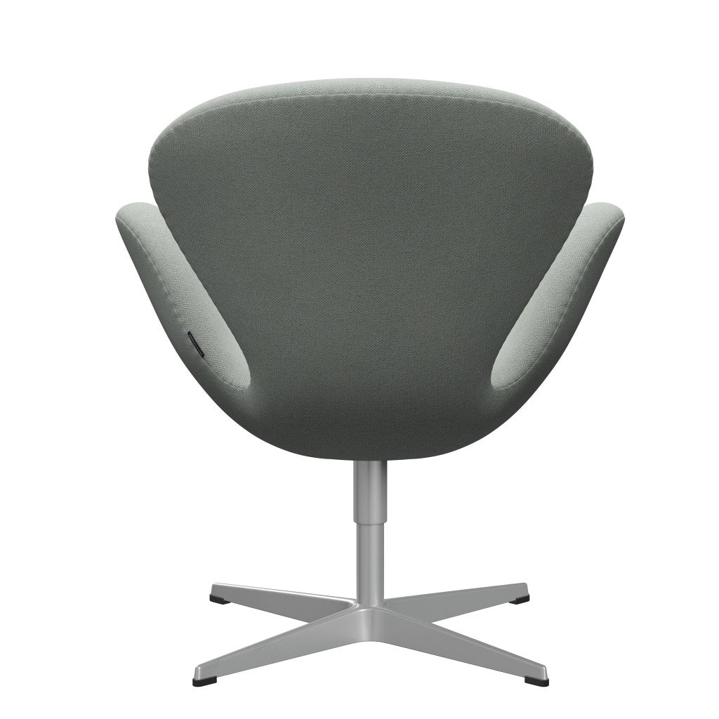 Fritz Hansen Swan Lounge Chair, Silver Grey/Sunniva Mint Green