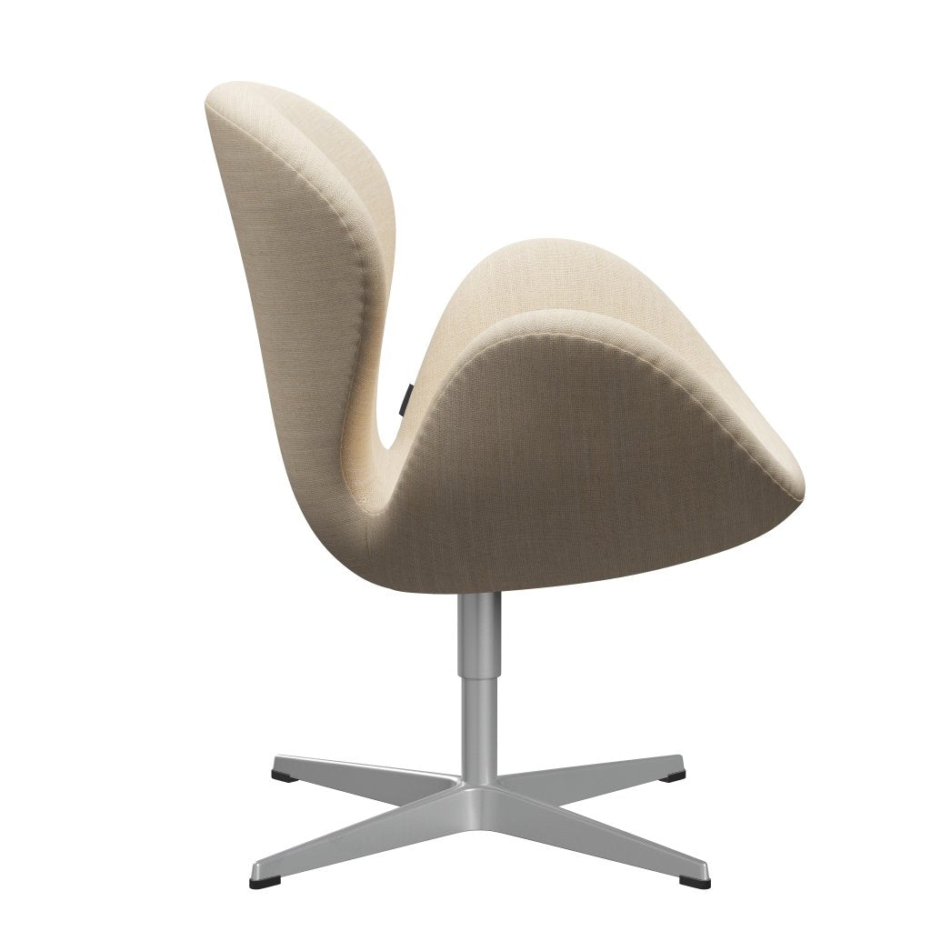 Fritz Hansen Swan Lounge Chair, Silver Grey/Sunniva písek