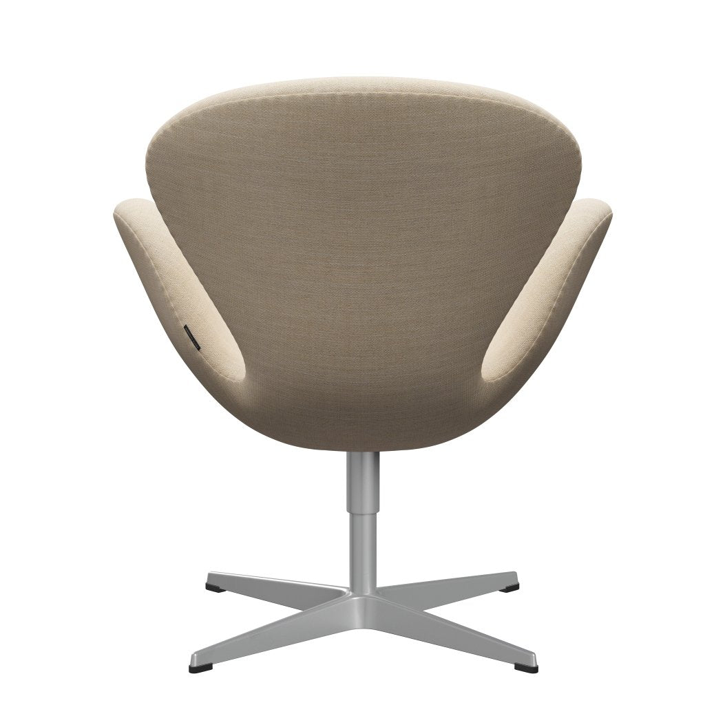 Fritz Hansen Swan Lounge Chair, Silver Grey/Sunniva písek