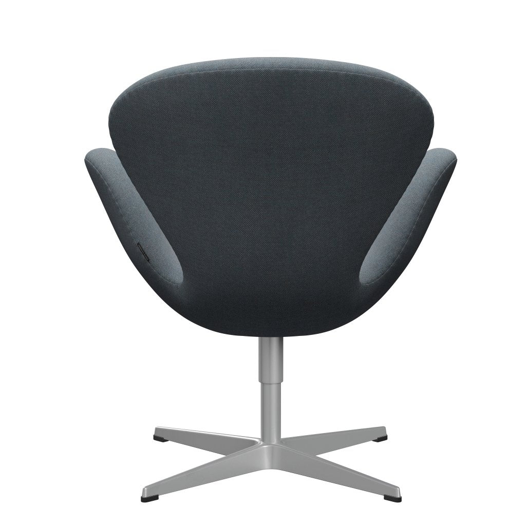 Fritz Hansen Swan Lounge Chair, Silver Grey/Sunniva Soft Blue