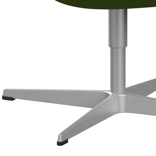 Lounge židle Fritz Hansen Swan, Silver Grey/Tonus Lime