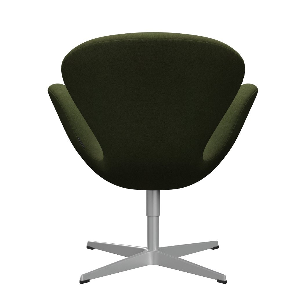 Fritz Hansen Swan Lounge Chair, Silver Grey/Tonus Military Green