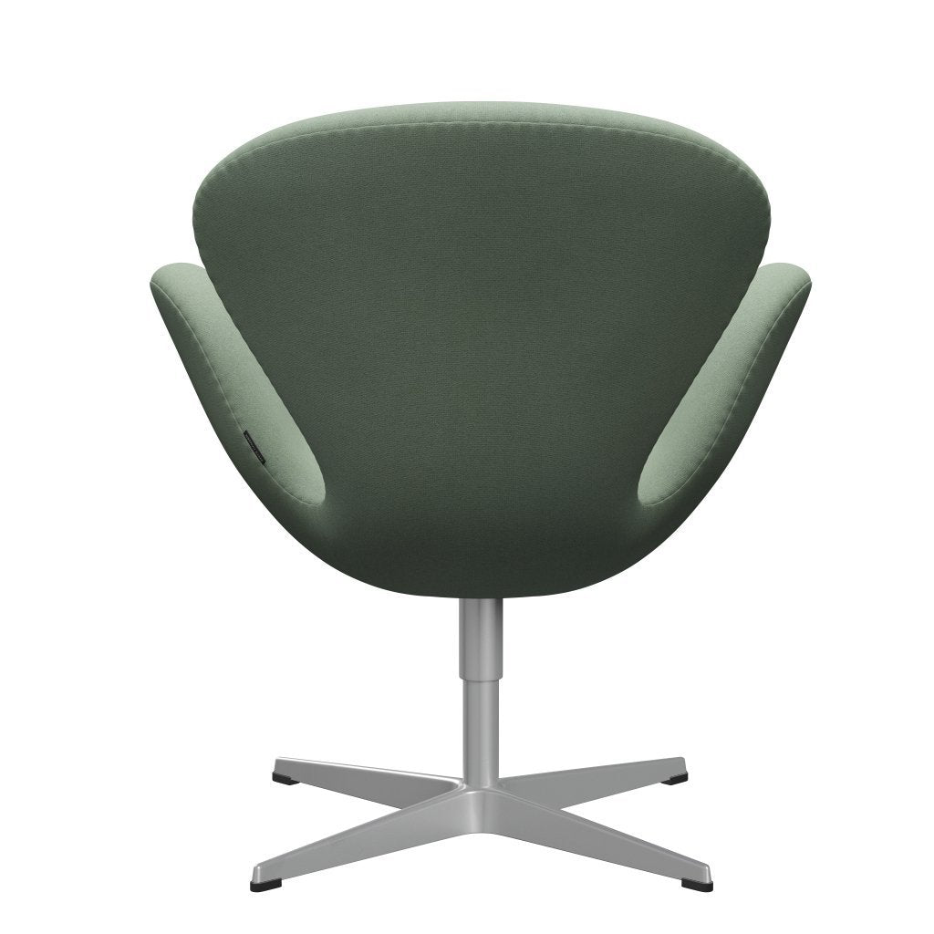 Fritz Hansen Swan Lounge Chair, stříbrná šedá/tonus máta zelená