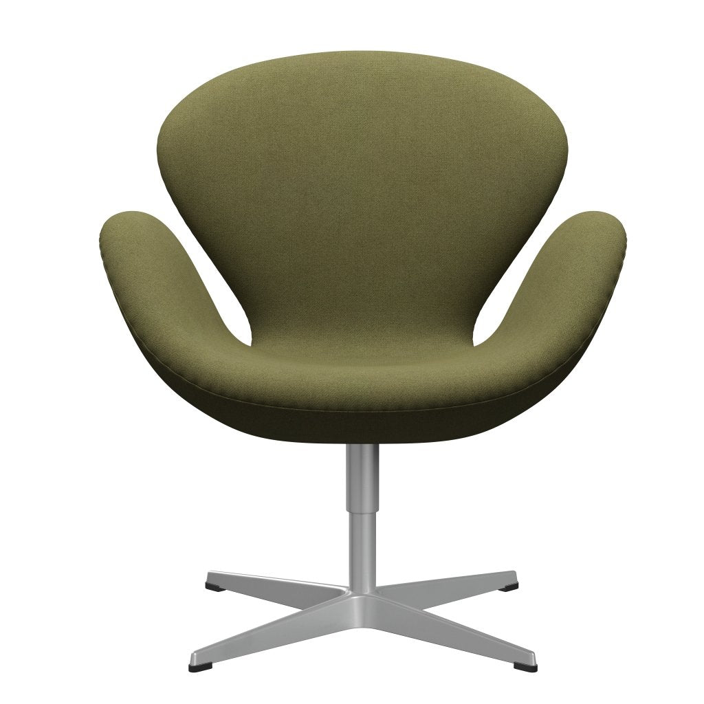 Fritz Hansen Swan Lounge Chair, Silver Grey/Tonus Dusty Green