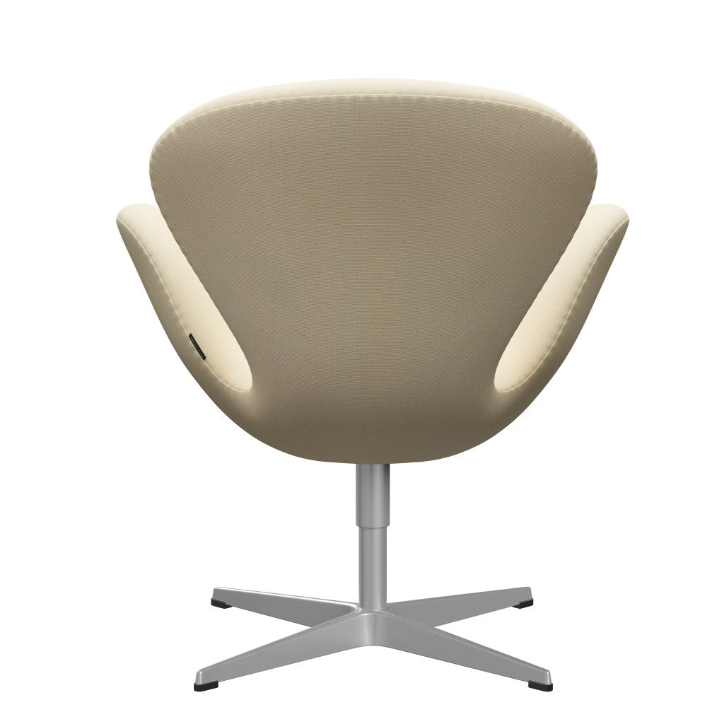 Fritz Hansen Swan Lounge Chair, stříbrná šedá/tonus vlna bílá